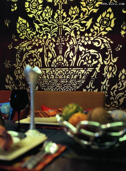 北京官园西派公寓A型东南亚风格样板房设计图片