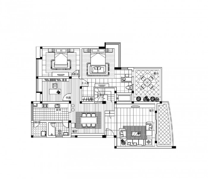 湖南丽景雅苑复式样板房图片