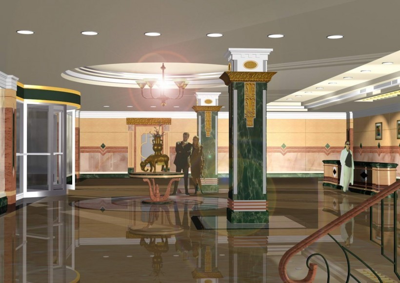3D宾馆酒店房间设计图片