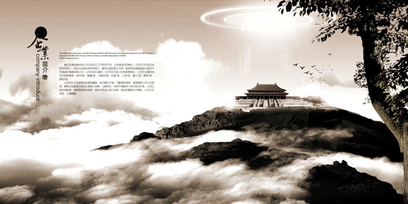 沉稳企业画册图片