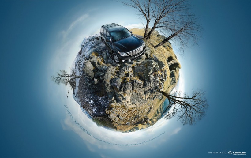 雷克萨斯车广告创意图片