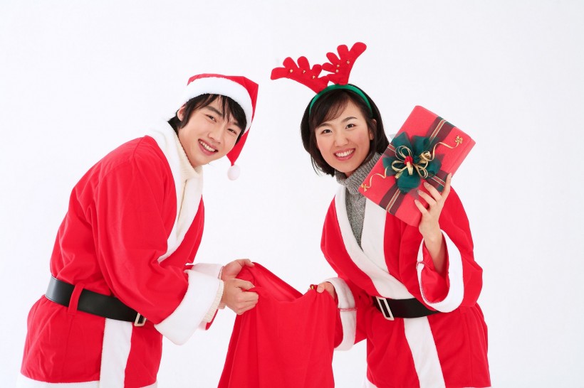 圣诞服饰装扮与礼物图片