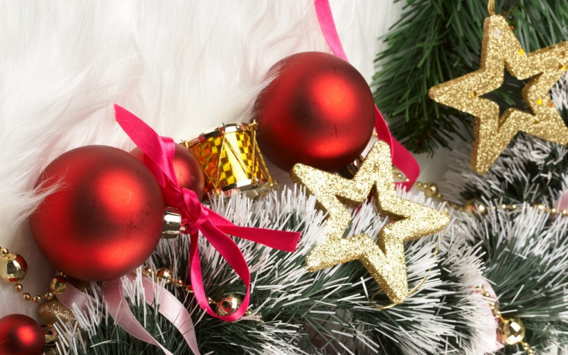 圣诞节彩球图片大全