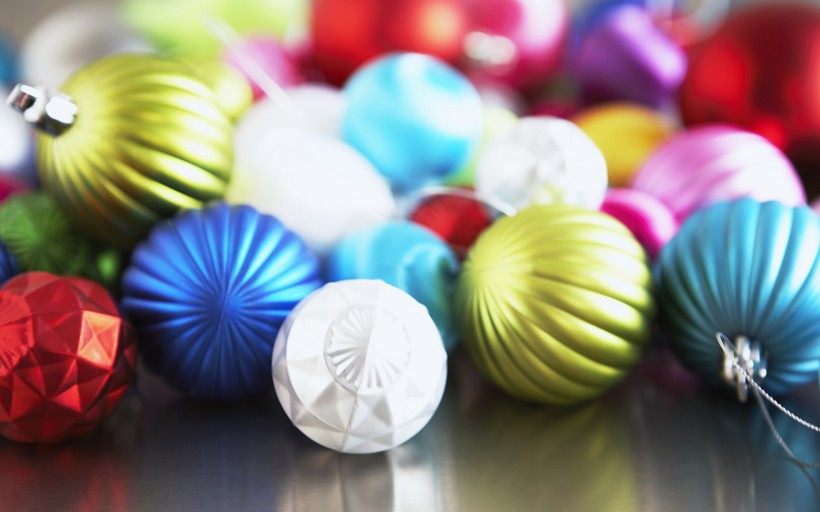 圣诞节彩球图片大全