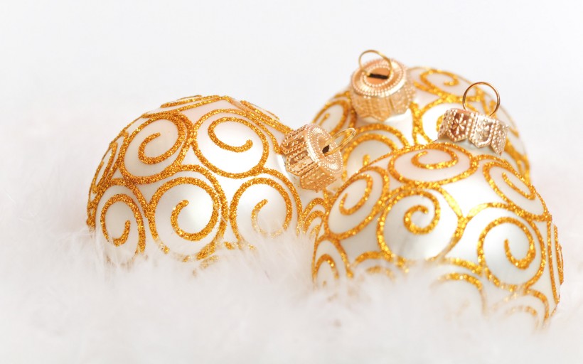 圣诞节彩球图片大全