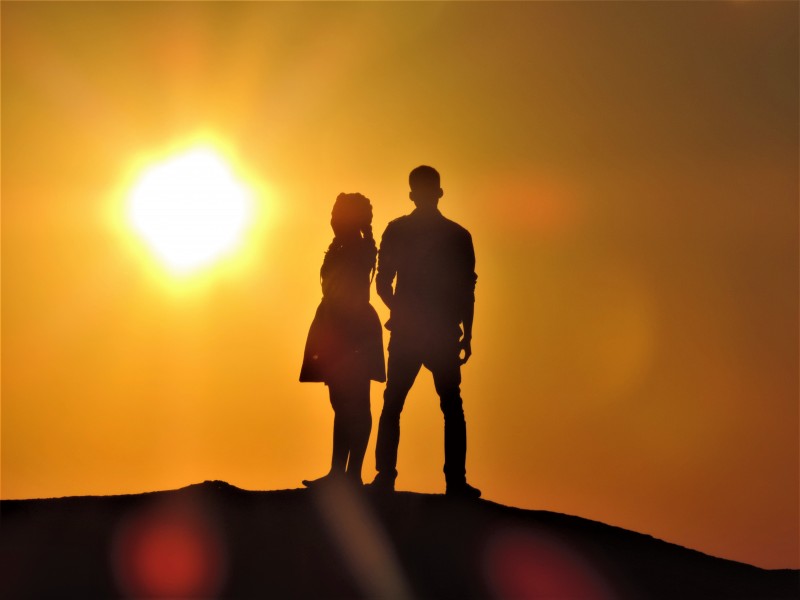 人物剪影素材图片