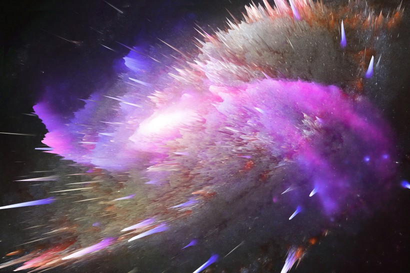 放射星空宇宙背景图片