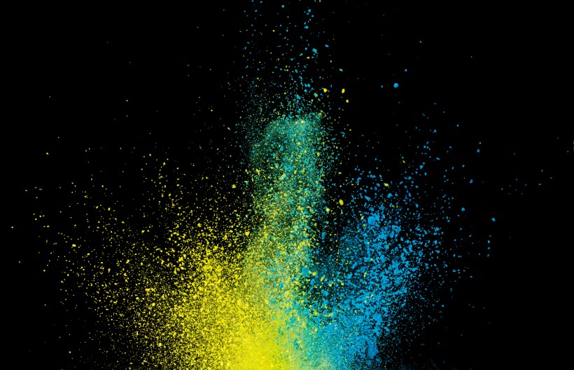 暖色调彩色粉末背景图片大全