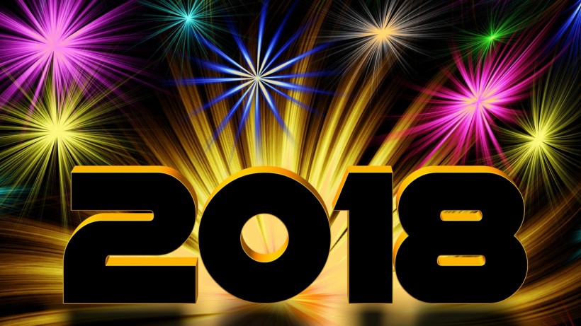 2018新年数字素材图片