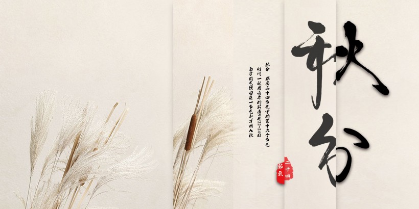 二十四节气之秋分设计素材图片