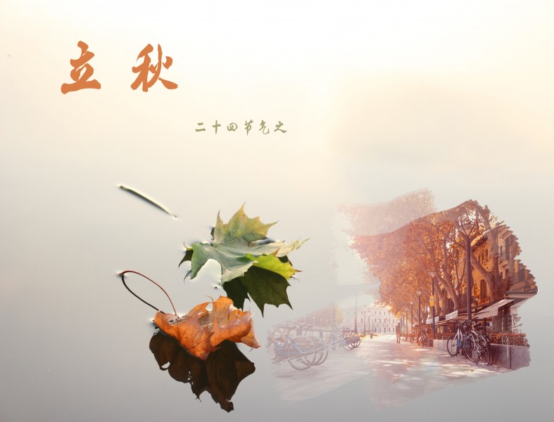 二十四节气之立秋设计素材图片大全