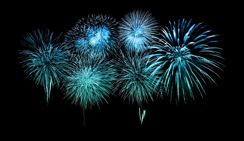 绚丽烟花背景图片