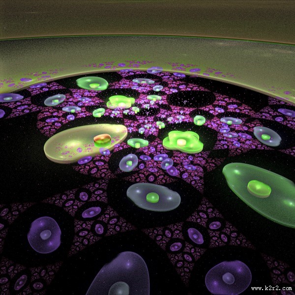 奇妙的星系花纹背景图片