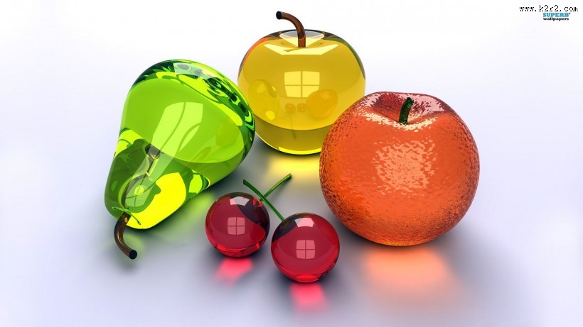 玻璃水果设计图片