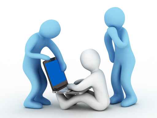 3D小人与笔记本图片（500px小图）