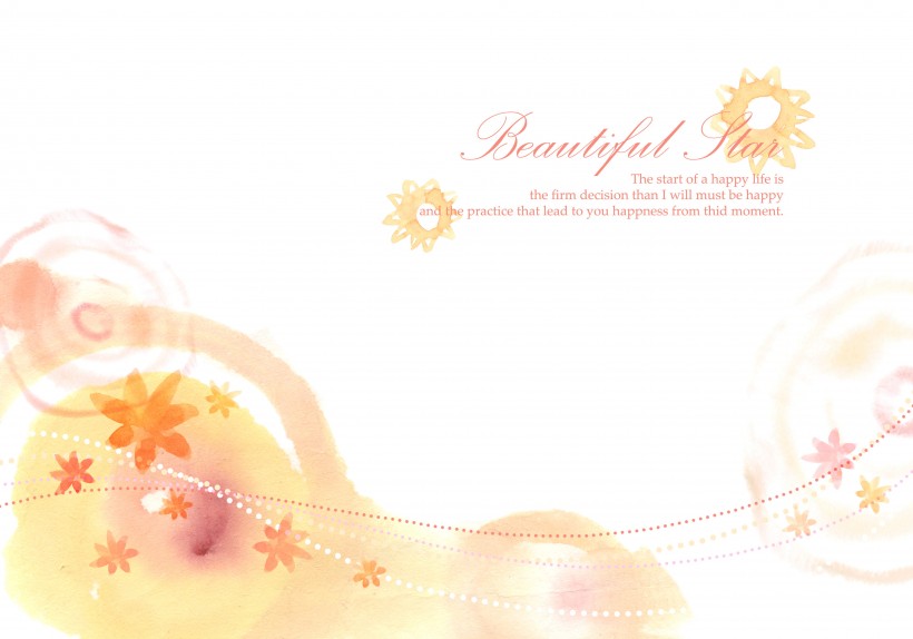 手绘韩国花纹信纸底纹图片大全