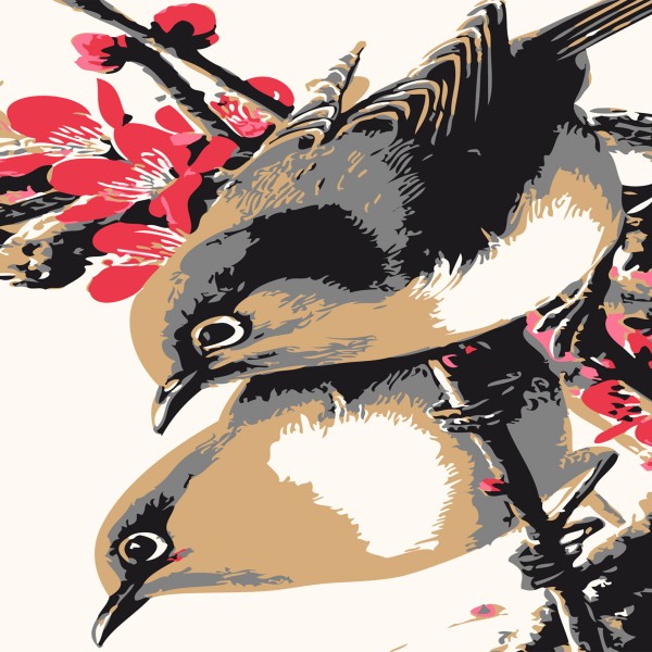 中国风梅花三联挂画图片大全