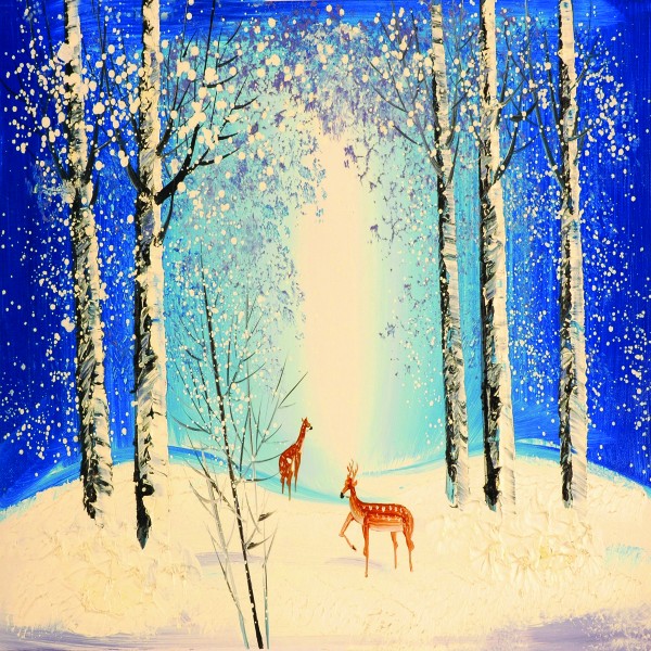 风景三联油画图片大全