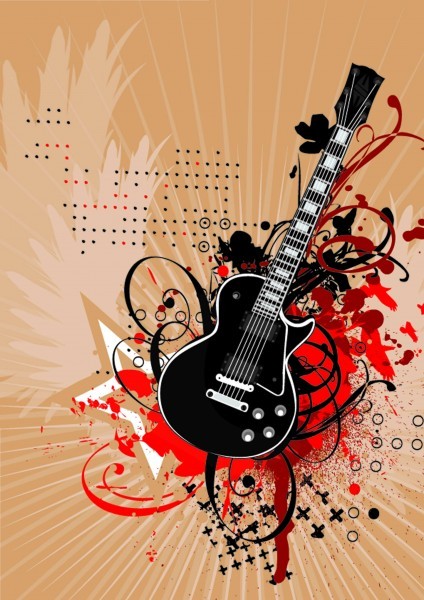 吉他音乐背景图片