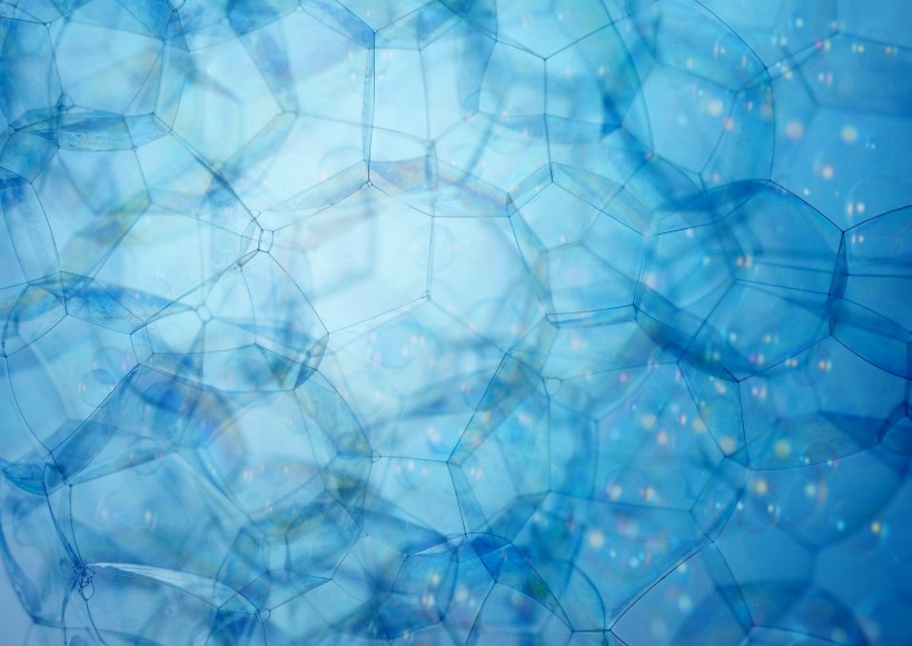 气泡和树叶图片