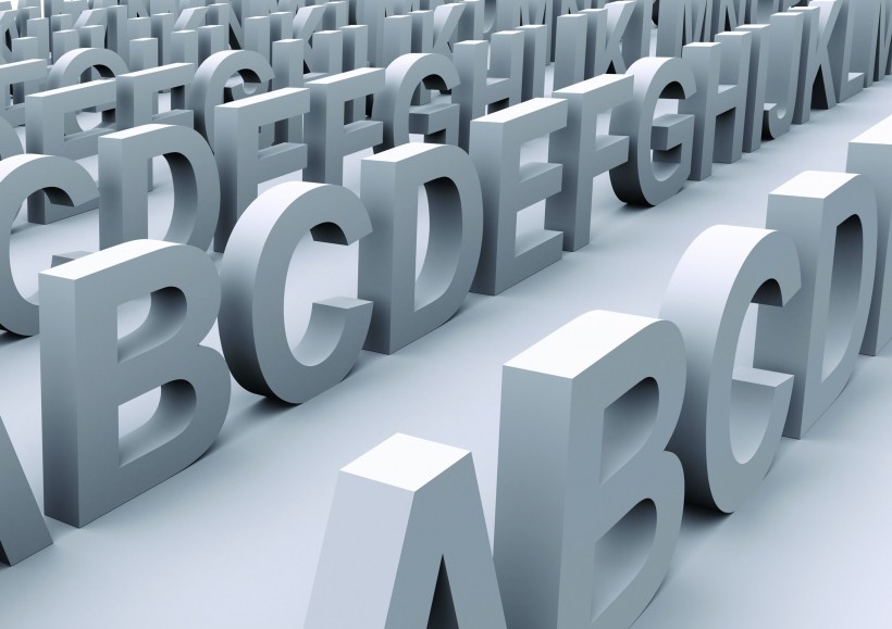 3D立体字母图片