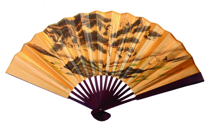 中国传统扇子图片