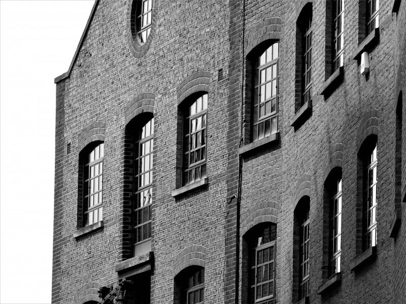 黑白建筑摄影图片