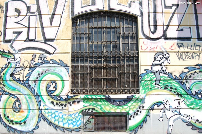 墙壁上的涂鸦和绘画图片