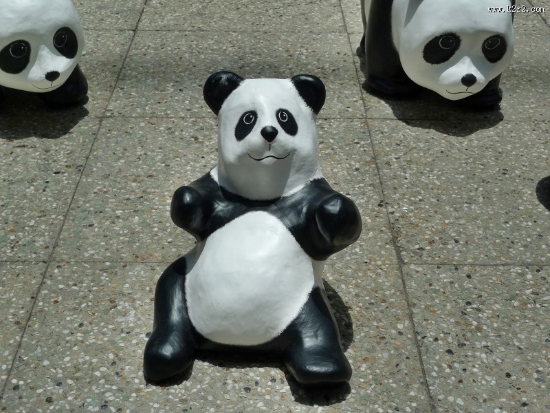 纸糊熊猫展图片