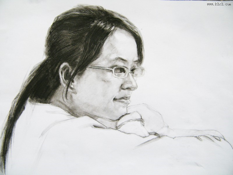 逼真人物素描图片