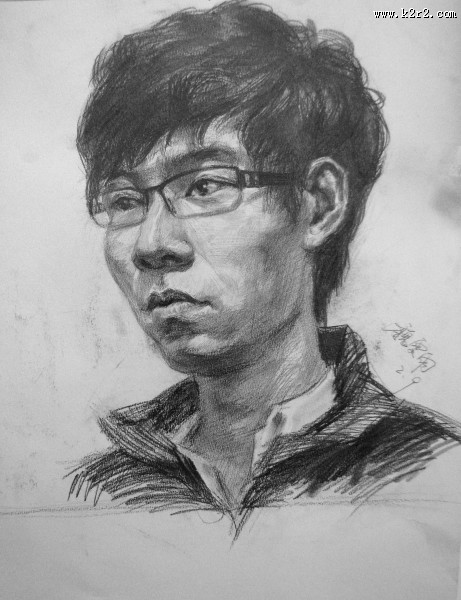 逼真人物素描图片