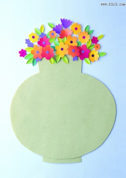 花朵场景纸雕图片大全