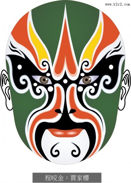 戏剧脸谱大全图片