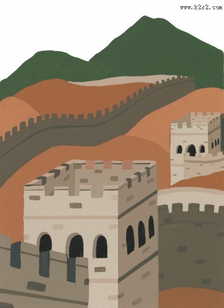 环球风景漫画图片