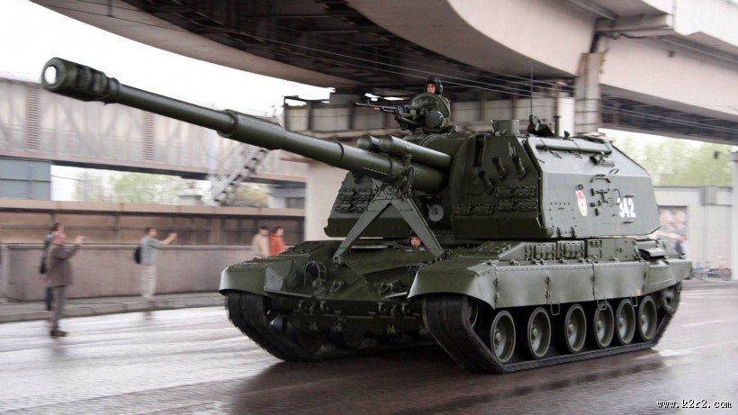 俄罗斯联盟152毫米双管自行火炮图片