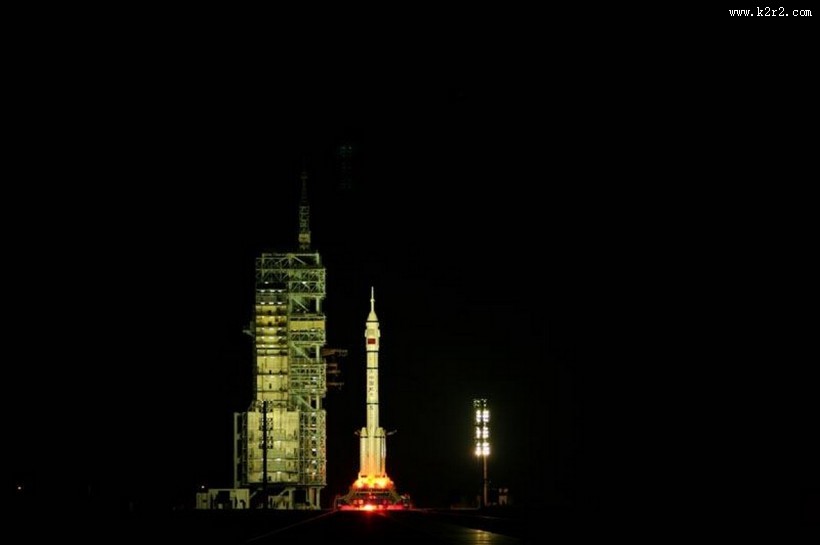 神州七号发射图片