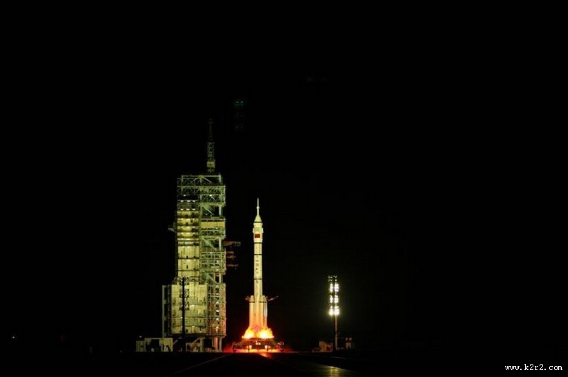 神州七号发射图片