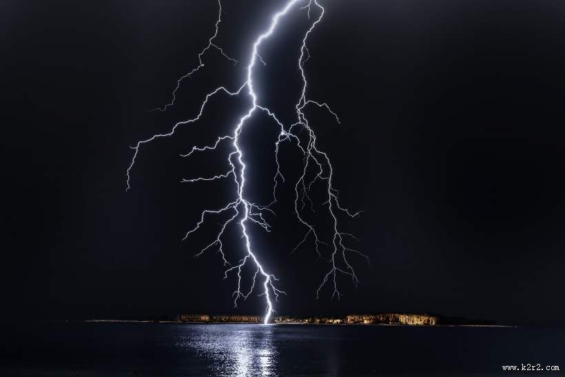 空中的闪电图片大全