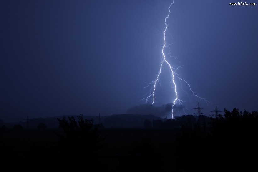 空中的闪电图片大全