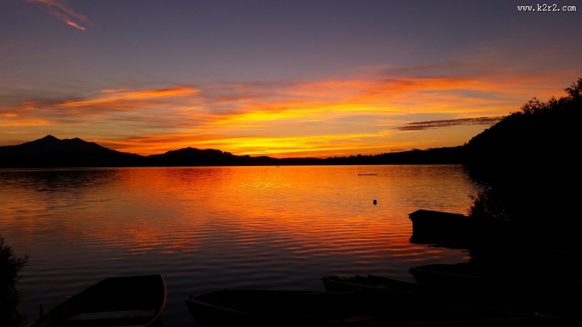 金黄的夕阳图片大全