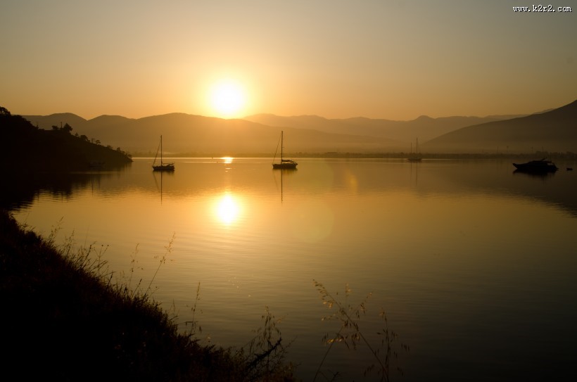 唯美的日出日落风景图片