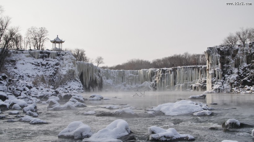 大自然的馈赠唯美雪景图片