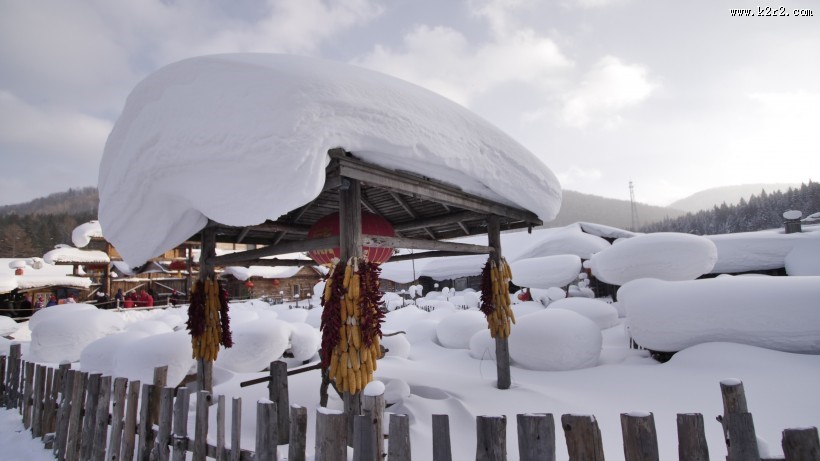 大自然的馈赠唯美雪景图片