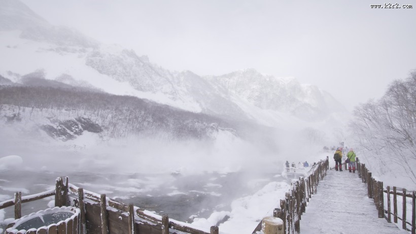 大自然的馈赠唯美雪景图片