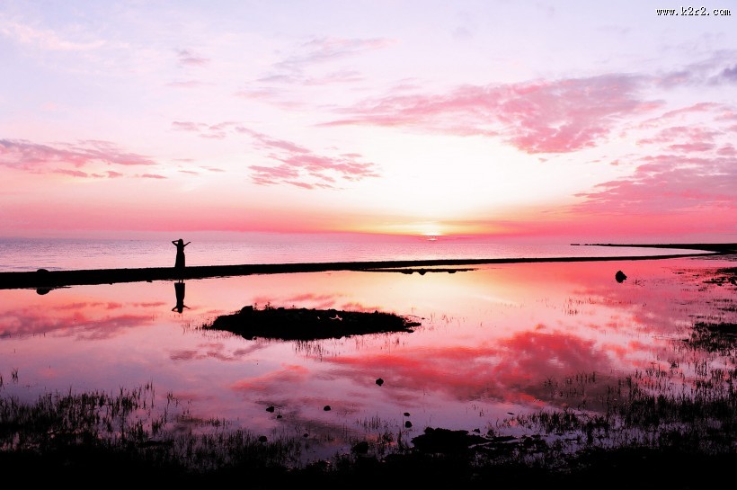 唯美夕阳黄昏落日风景图片大全