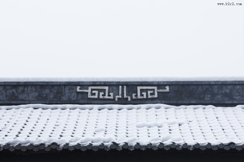 寒冷冬季雪景图片