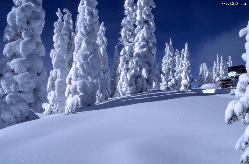 白雪皑皑的美景图片大全
