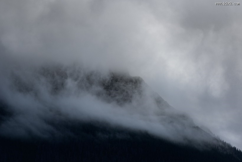 山林中的雾图片