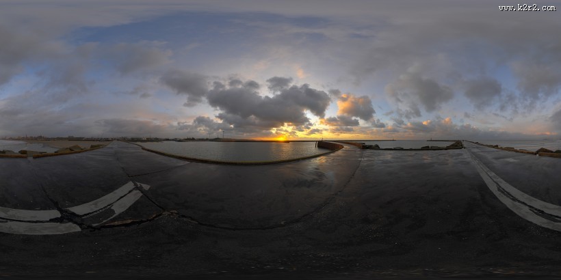 傍晚时分天空的图片