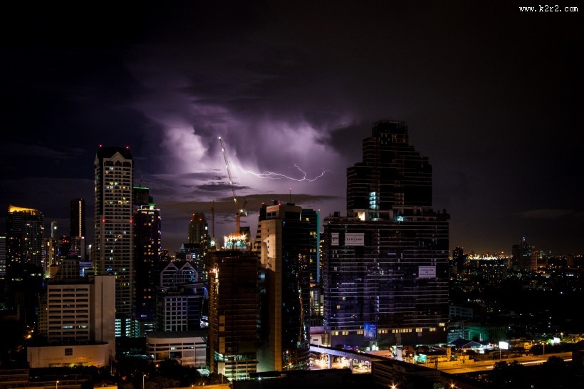 天空中的闪电图片大全